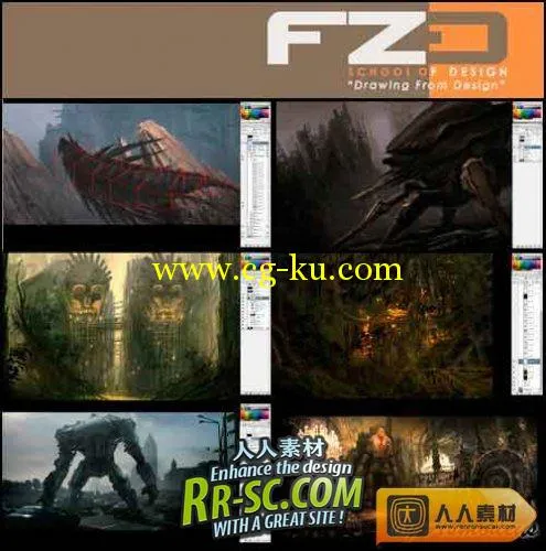 FZD设计学院出品 - 数码素描、绘画技巧教程 FZD School of Design - Digital sketching, drawing and pa的图片1