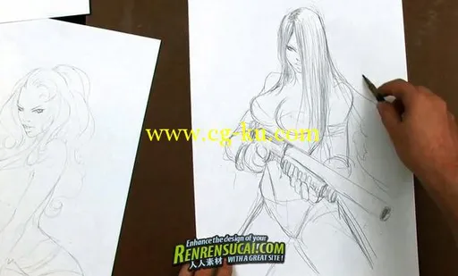 《漫画风格人物手绘教程》（Gnomon - Comic Book Pin Ups with Joe Benitez）的图片3