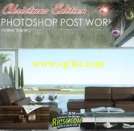 《Vray与Photoshop协作教程圣诞版》Vray & Photoshop Post Work - Self Training with Vray的图片1