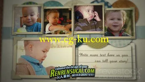 《男婴​​剪贴簿 AE包装模板》Revostock Baby Boy Scrapbook 152090的图片1