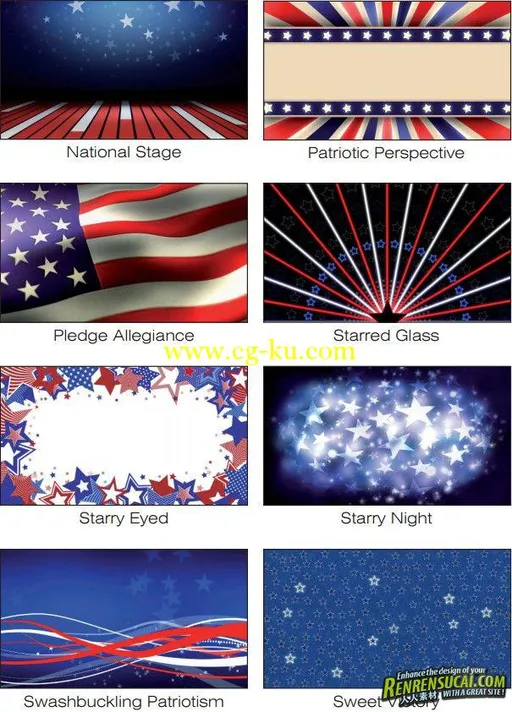 《DJ庆祝庆典美国国庆视频素材合辑》Digital Juice Animated 4th of July Canvases的图片19