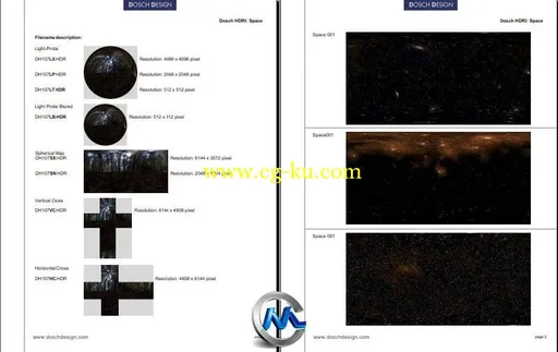《宇宙星空空间HDRI全景图图像合辑》DOSCH HDRI Space的图片2