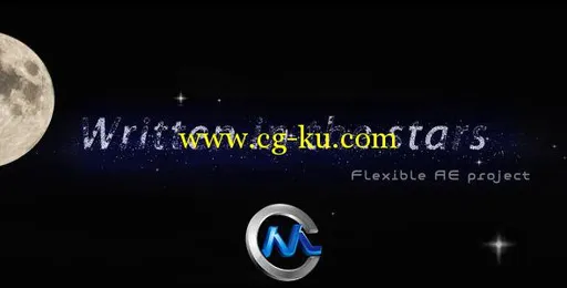 《穿越夜空标题板式 AE模板》videohive written in the stars titles presentation...的图片1