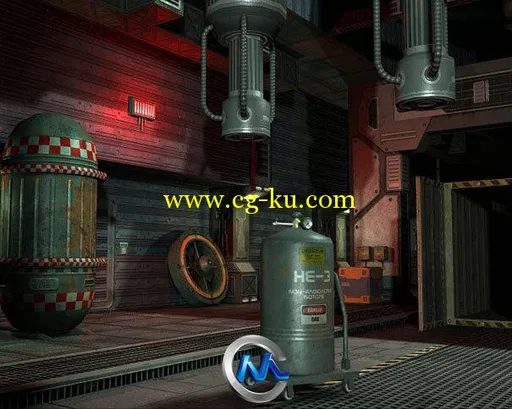 《科幻游戏工业场景设备3D模型合辑》Dexsoft Industrial SCI-FI Model pack的图片1