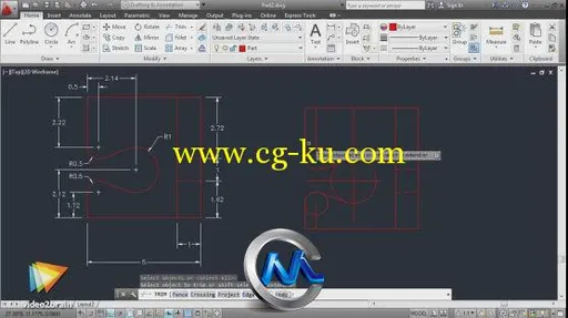 《AutoCAD 2013 设计训练教程》video2brain Learning AutoCAD 2013 English的图片3