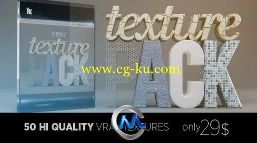《C4D纹理贴图VRay版合辑》RenderKing VRay Texture Pack for Cinema 4D的图片1