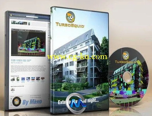 《白天与黑夜室外建筑环境3D模型》Turbosquid Exterior day and night的图片1