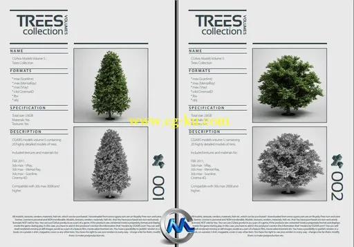 《树木3D模型合辑》CGAxis Models Volume 5的图片2