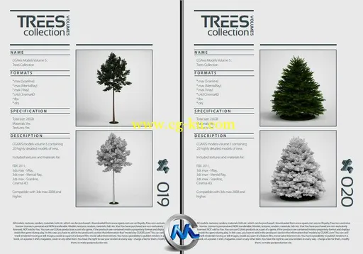 《树木3D模型合辑》CGAxis Models Volume 5的图片3