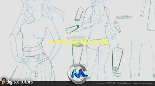 《Photoshop绘制服装视频教程》Digital-Tutors Illustrating Form and Folds for C...的图片3