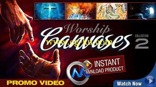 《DJ背景画布平面素材合辑Vol.2》Digital Juice Worship Canvases Collection 2的图片1