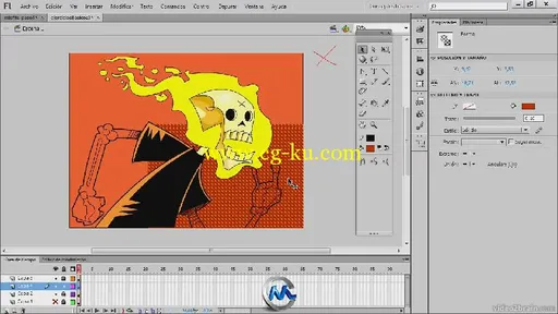 《Flash数码绘图视频教程》video2brain Digital Illustration Drawing with Flash ...的图片3