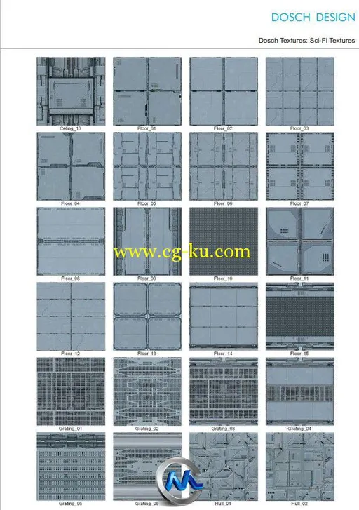 《科幻金属表片纹理贴图合辑》DOSCH Textures SciFi Textures的图片3
