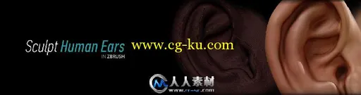 《ZBrush雕刻人物耳朵视频教程》Digital-Tutors Sculpting Human Ears in ZBrush 4R4的图片1