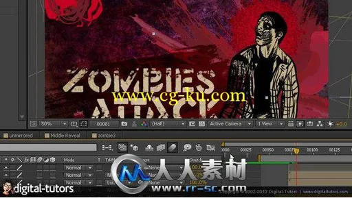 《AE制作漫画风格僵尸动画视频教程》Digital-Tutors Transitioning From Live Acti...的图片3
