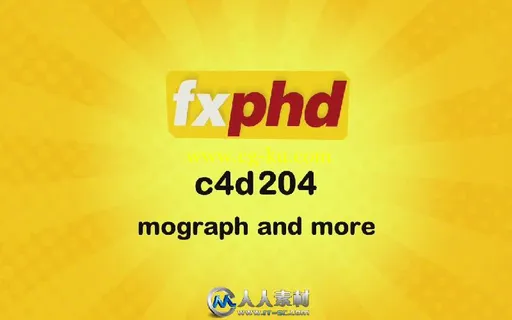 《C4D中MoGraph使用技术视频教程》fxphd C4D204 MoGraph and More的图片1