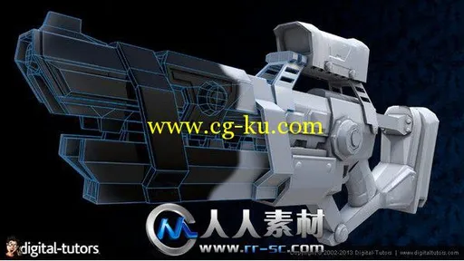 《科幻游戏武器建模视频教程》Digital-Tutors Modeling Sci-Fi Weapons for Games ...的图片2