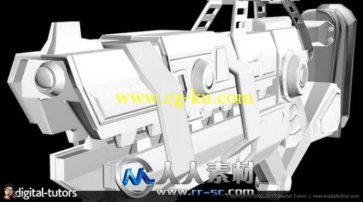 《科幻游戏武器建模视频教程》Digital-Tutors Modeling Sci-Fi Weapons for Games ...的图片3