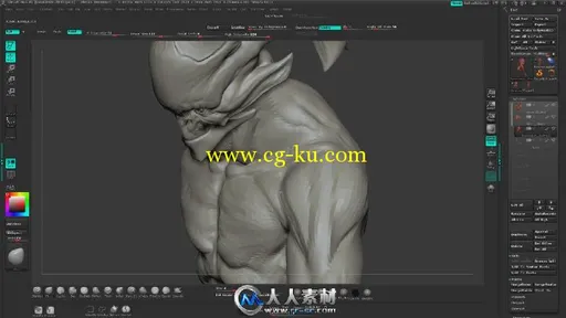 《ZBrush雕刻恶魔角色视频教程》Digital-Tutors Sculpting a Demonic Creature in ...的图片2