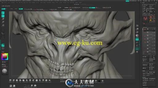 《ZBrush雕刻恶魔角色视频教程》Digital-Tutors Sculpting a Demonic Creature in ...的图片3
