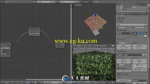 《blender草地室外场景制作视频教程》CG Cookie Creating a grassy outdoor scene ...的图片1