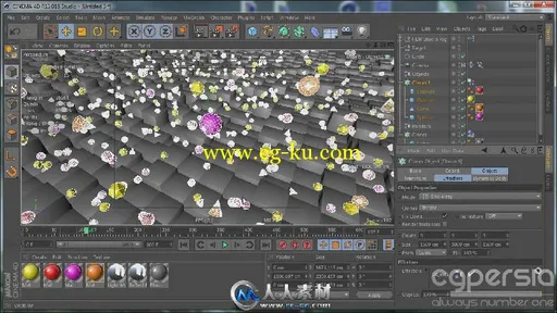 《C4D制作抽象动画场景视频教程》Tuts+ Premium Cinema 4D Creating an Abstract A...的图片1