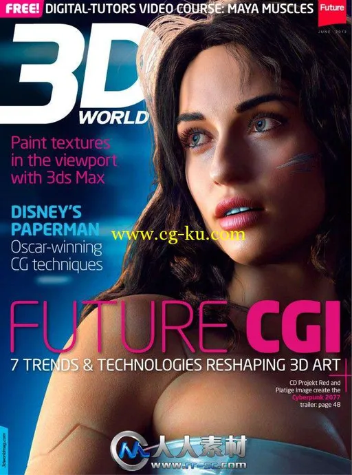 《3D世界艺术杂志2013年6月刊》3D World June 2013的图片1