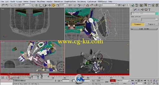 3dsmax变型金刚大黄蜂建模与动画视频教程的图片6