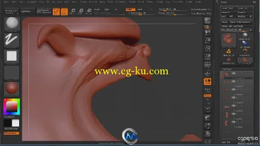 ZBrush兽人头像制作视频教程第二季 3DMotive Orc Head Zbrush vol.2的图片2