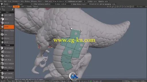 3D-Coat高精度角色模型视频教程 Digital-Tutors Retopologizing a High-Resolution...的图片1