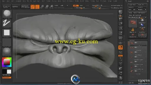 ZBrush兽人头像制作视频教程第三季 3DMotive Orc Head in ZBrush vol.3的图片1