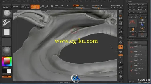 ZBrush兽人头像制作视频教程第三季 3DMotive Orc Head in ZBrush vol.3的图片2