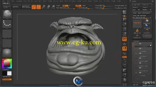 ZBrush兽人头像制作视频教程第三季 3DMotive Orc Head in ZBrush vol.3的图片3