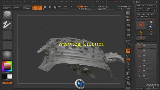 ZBrush兽人头像制作视频教程第四季 3DMotive Orc Head in ZBrush vol.4的图片3