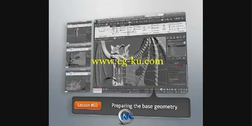 3dsMax修改拓扑结构视频教程 Digital-Tutors Retopologizing Meshes in 3ds Max的图片1