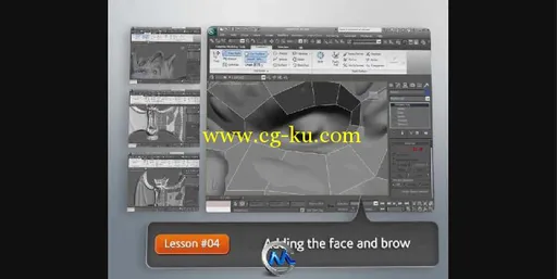 3dsMax修改拓扑结构视频教程 Digital-Tutors Retopologizing Meshes in 3ds Max的图片2
