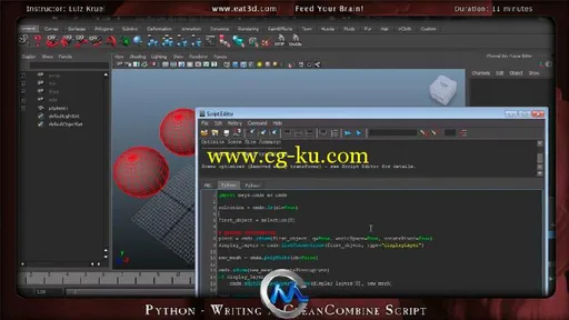 Maya脚本基础应用视频教程 Eat 3D Autodesk Maya Scripting An Introduction and A...的图片3