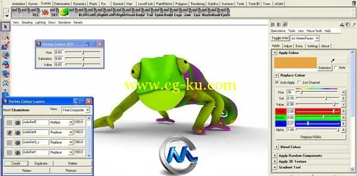 Maya颜色工具栏插件V1.6.91版 RenderHeads Vertex Chameleon v1.6.91 for Maya 201...的图片2