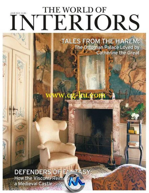 世界室内设计艺术杂志2013年6月刊 The World of Interiors Magazine June 2013的图片1