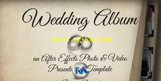 婚礼书籍相册AE模板的图片1
