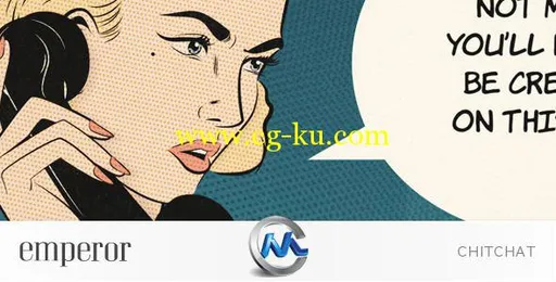 卡通复古电话交流场景动画AE模板的图片1