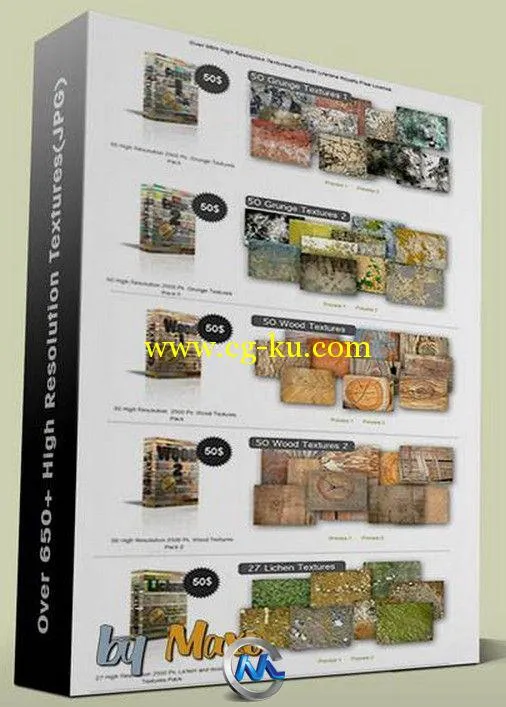 650个高分辨率纹理贴图合辑的图片1