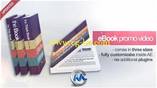 电子书籍营销展示AE模板的图片1