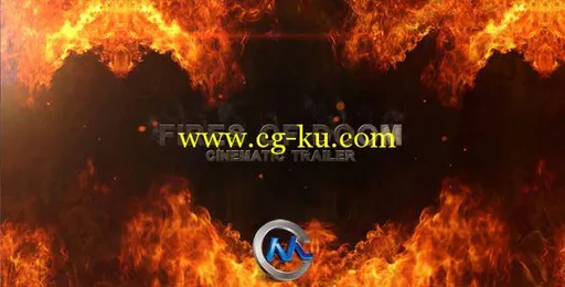 末日火焰Logo标志演绎AE模板的图片1