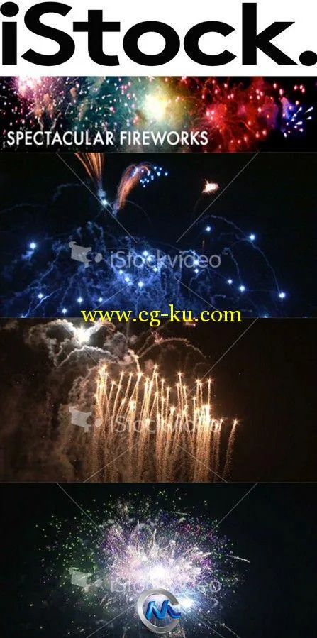 27个多彩烟花实拍视频素材合辑的图片1