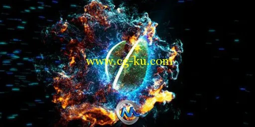 粒子环绕Logo标志演绎AE模板的图片1