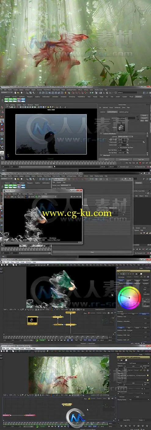 Maya中KRAKATOA粒子融合特效制作视频教程的图片2