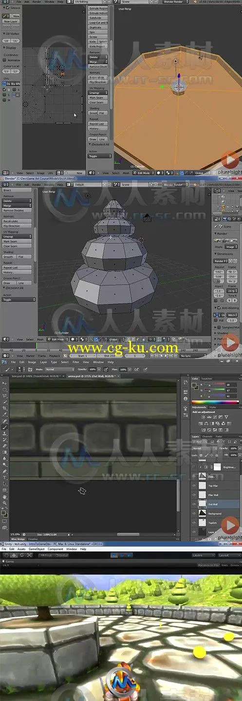 Unity游戏高品质模型纹理制作视频教程的图片2