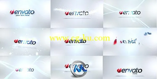 5组闪亮Logo演绎动画AE模板的图片1