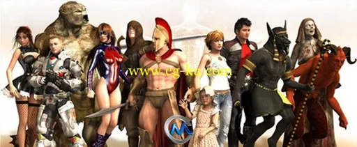 Daz与Poser角色3D模型合辑的图片1